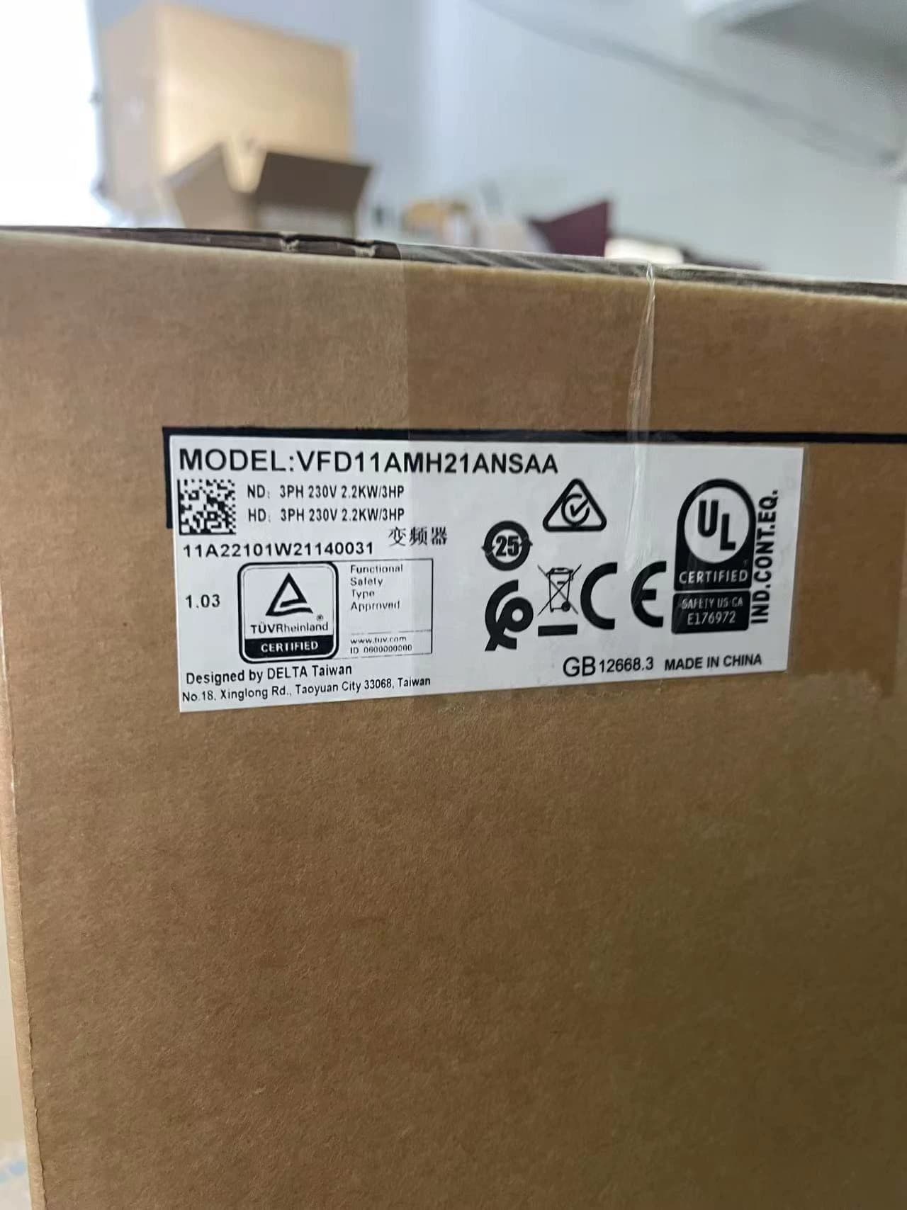 100% visiškai naujas originalus ir originalus Delta VFD11AMH21ANSAA 2.2KW 220V Dažnio keitikliai Pavaros servo variklis