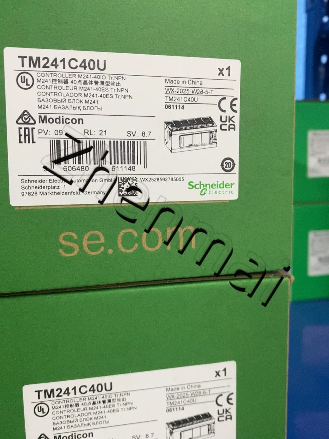 100% visiškai naujas, originalus ir originalus Schneider TM241C40U Dažnio keitikliai, grandinės pertraukikliai, kontaktoriai, apsauginiai įtaisai