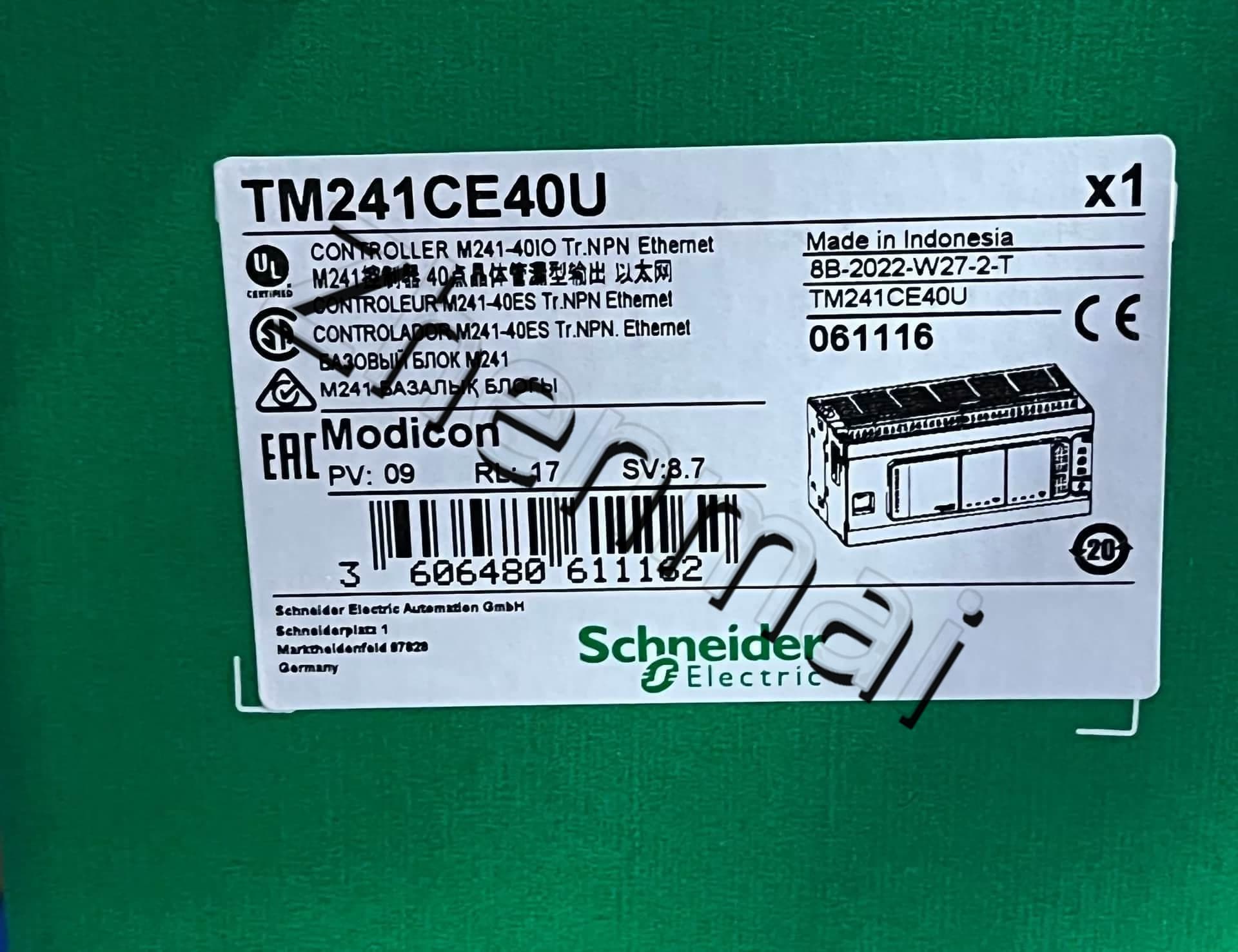 100% visiškai naujas, originalus ir originalus Schneider TM241CE40U Dažnio keitikliai, grandinės pertraukikliai, kontaktoriai, apsauginiai įtaisai