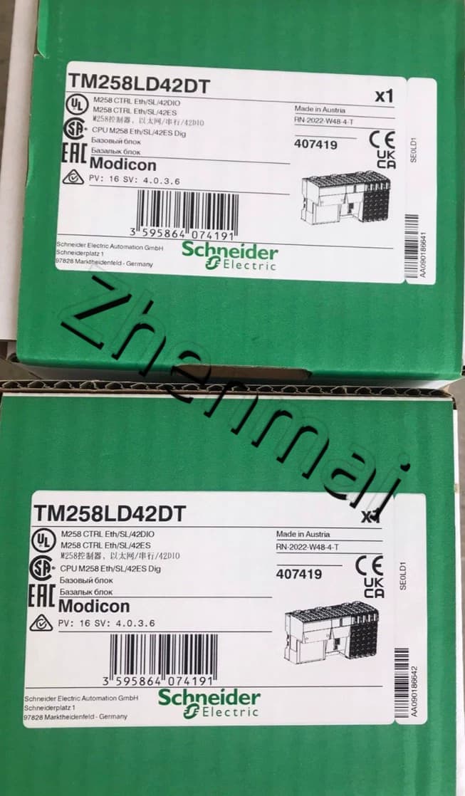 100% visiškai naujas, originalus ir originalus Schneider TM258LD42DT Dažnio keitikliai, grandinės pertraukikliai, kontaktoriai, apsauginiai įtaisai