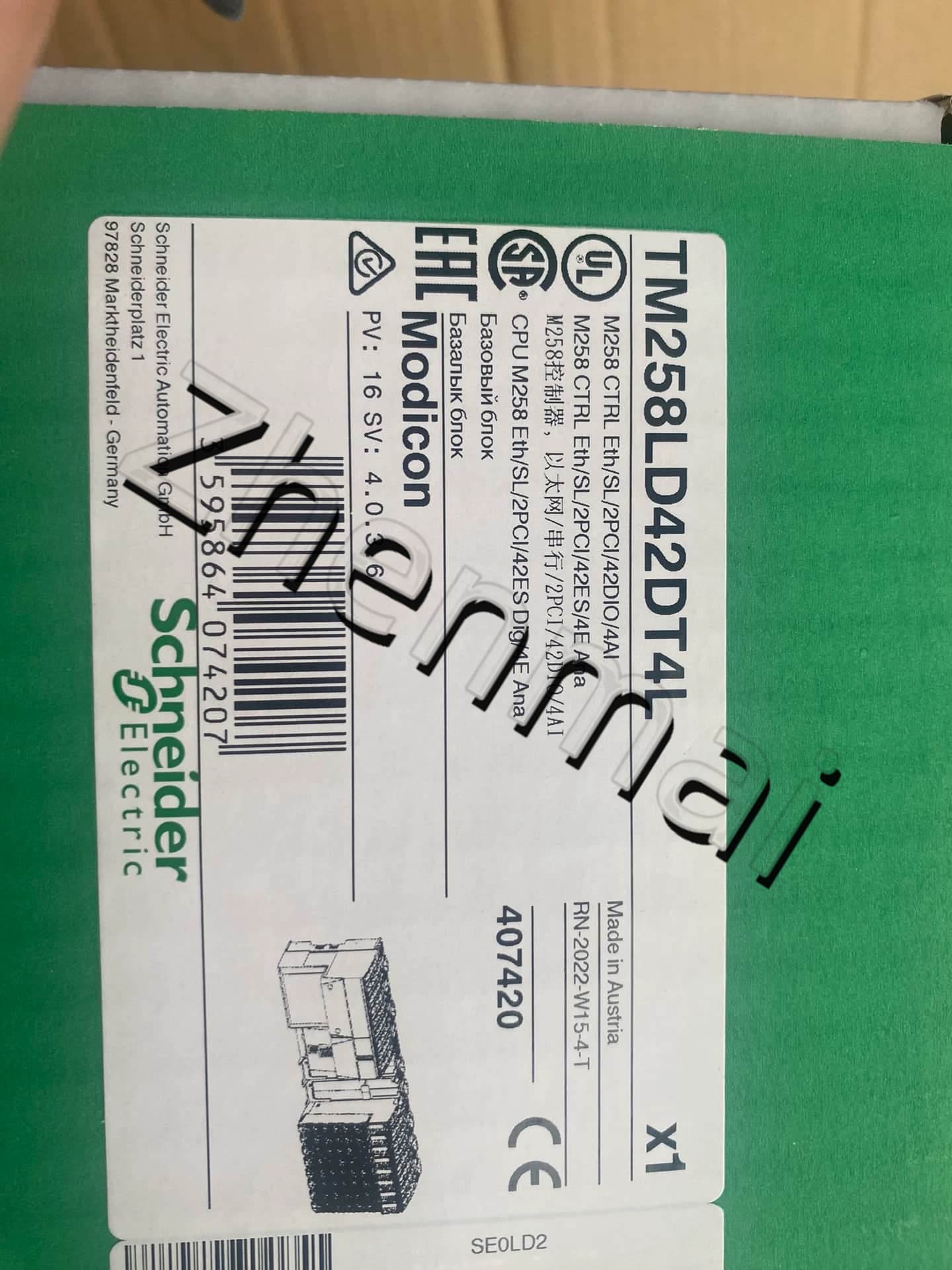 100% visiškai naujas, originalus ir originalus Schneider TM258LD42DT4L Dažnio keitikliai, grandinės pertraukikliai, kontaktoriai, apsauginiai įtaisai