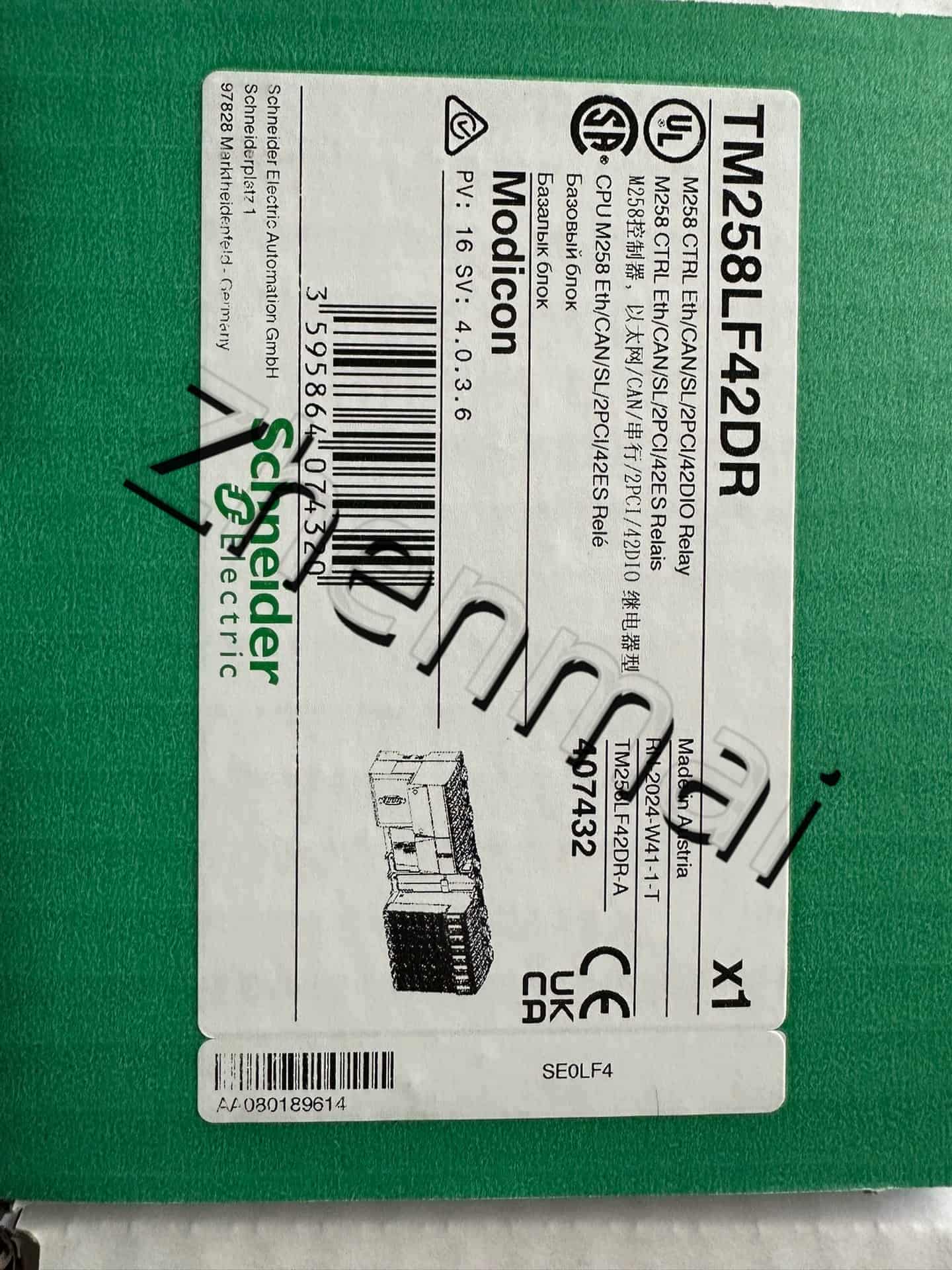 100% visiškai naujas, originalus ir originalus Schneider TM258LF42DR Dažnio keitikliai, grandinės pertraukikliai, kontaktoriai, apsauginiai įtaisai