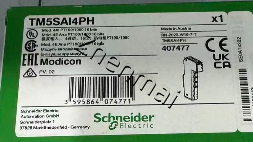 100% visiškai naujas, originalus ir originalus Schneider TM5SAI4PH Dažnio keitikliai, grandinės pertraukikliai, kontaktoriai, apsauginiai įtaisai