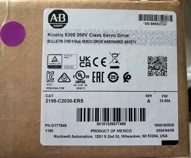 2198-C2030-ERS Kinetix 5300 Servo Drive, visiškai naujas ir originalus Greitas pristatymas