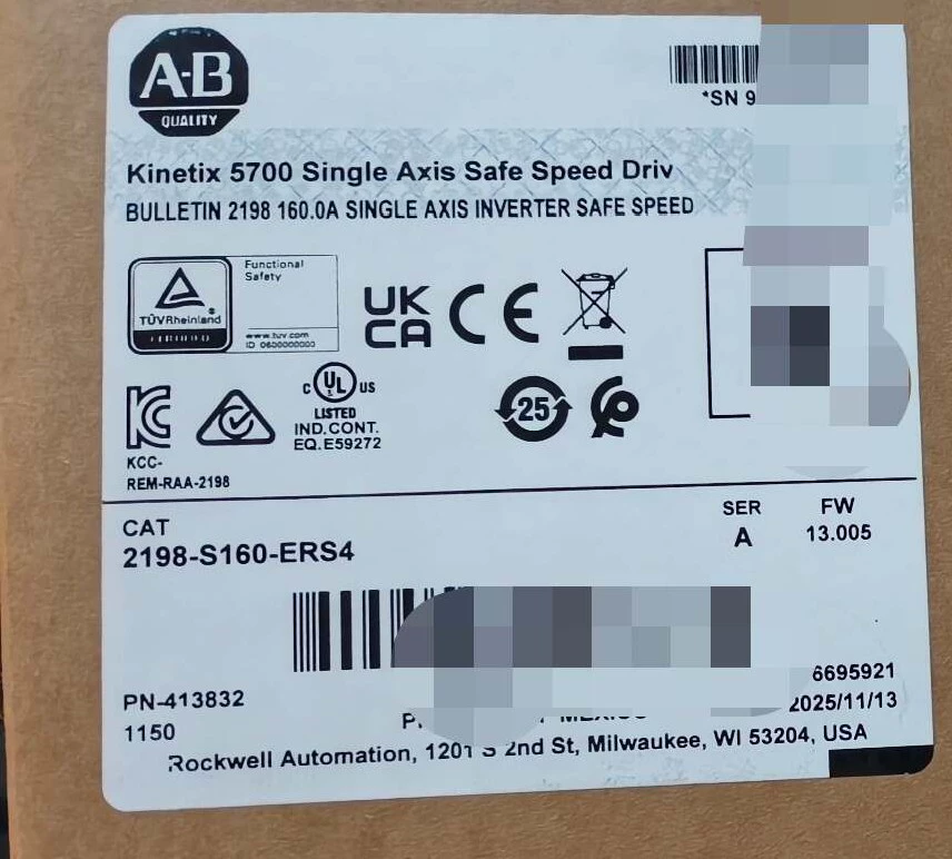 2198-S160-ERS4 Kinetix 5700 servo, visiškai naujas ir originalus
