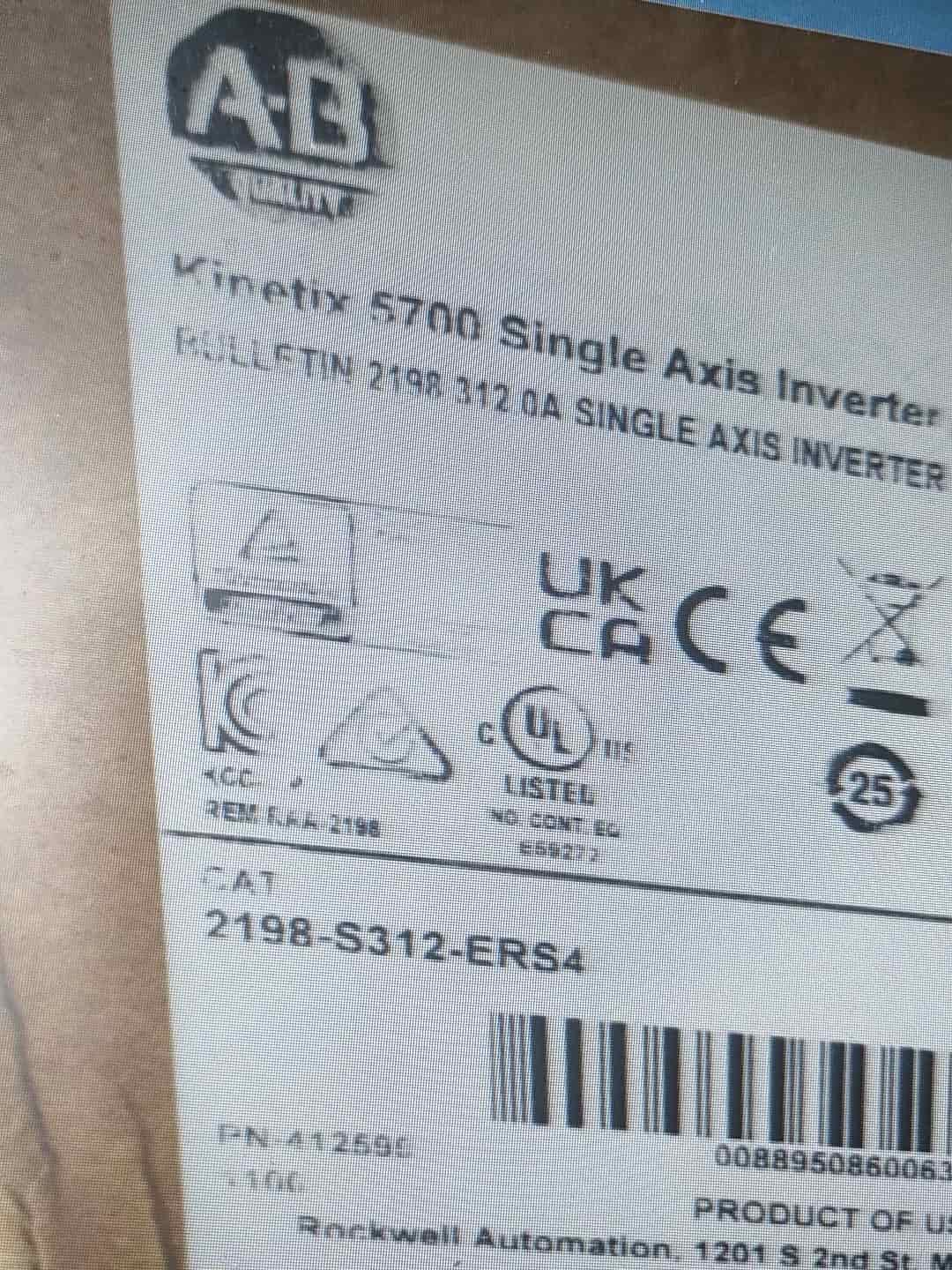 2198-S312-ERS4 Kinetix 5700 servo, visiškai naujas ir originalus