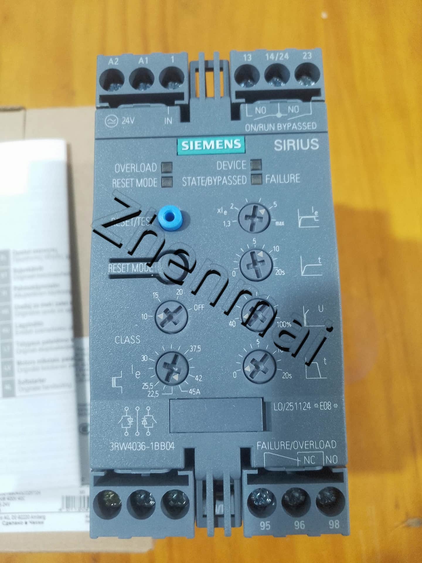 Visiškai naujas, originalus, gamyklinis Siemens 3RW4036-1BB04 minkštas starteris SIRIUS SOFT STARTER