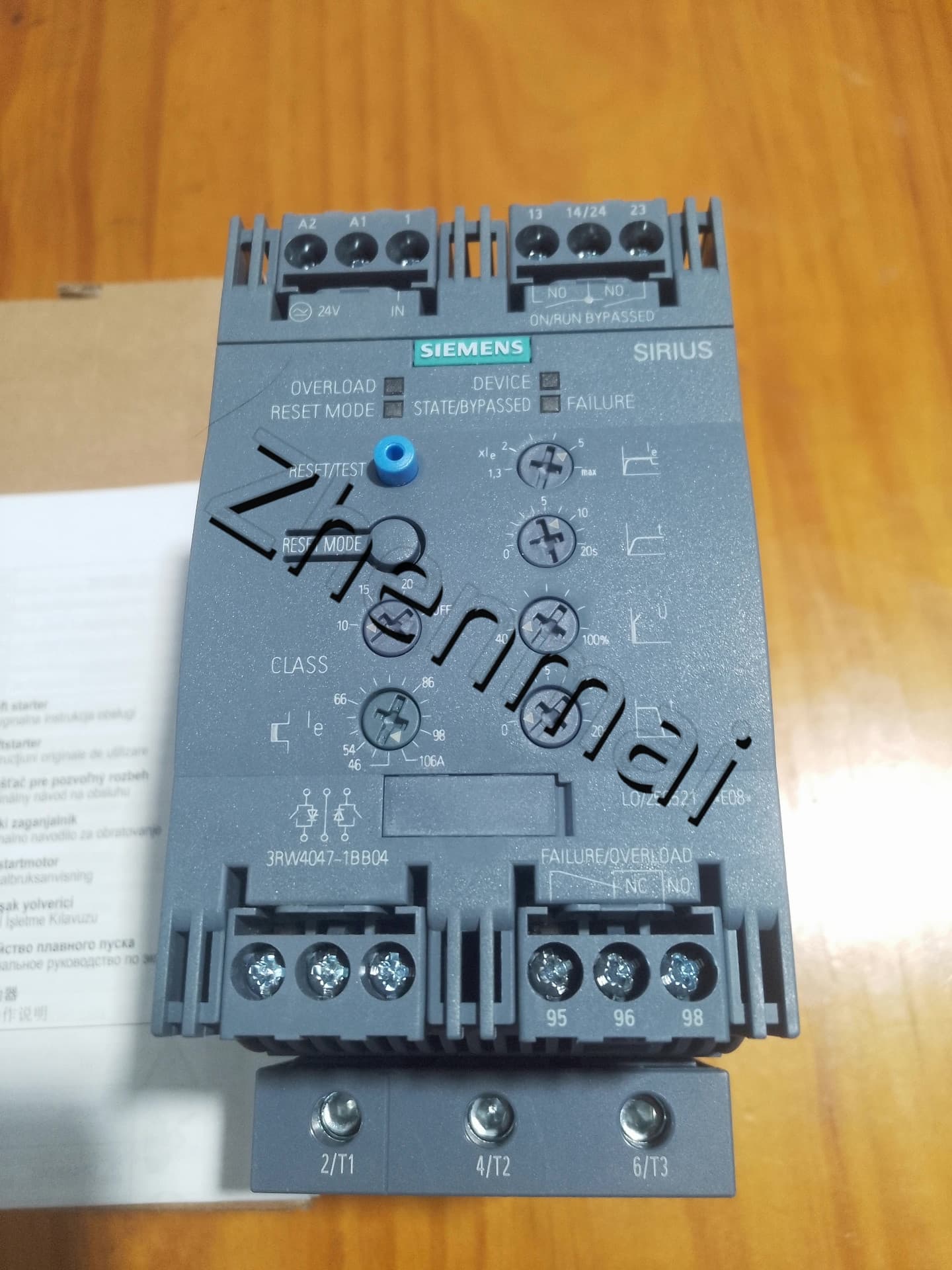 Visiškai naujas, originalus, gamyklinis Siemens 3RW4047-1BB04 minkštas starteris SIRIUS SOFT STARTER