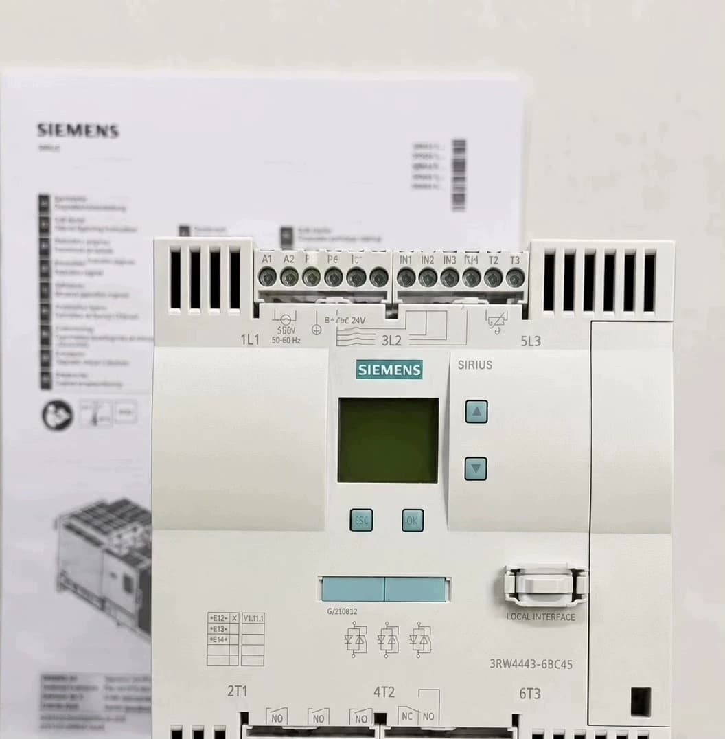 Visiškai naujas, originalus, gamyklinis Siemens 3RW4456-6BC45 minkštas starteris SIRIUS SOFT STARTER