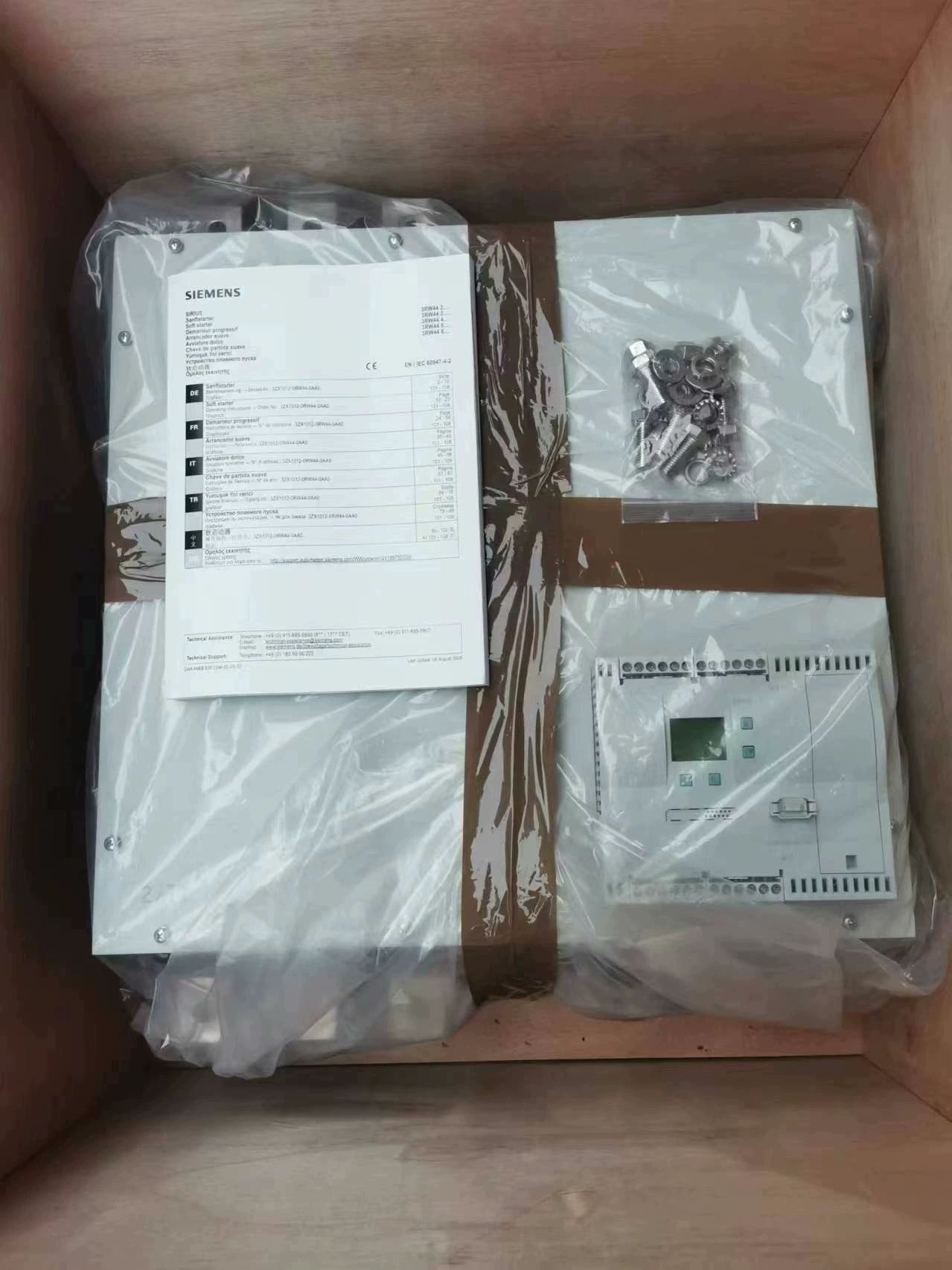 Visiškai naujas, originalus, gamyklinis Siemens 3RW4466-2BC35 minkštas starteris SIRIUS SOFT STARTER