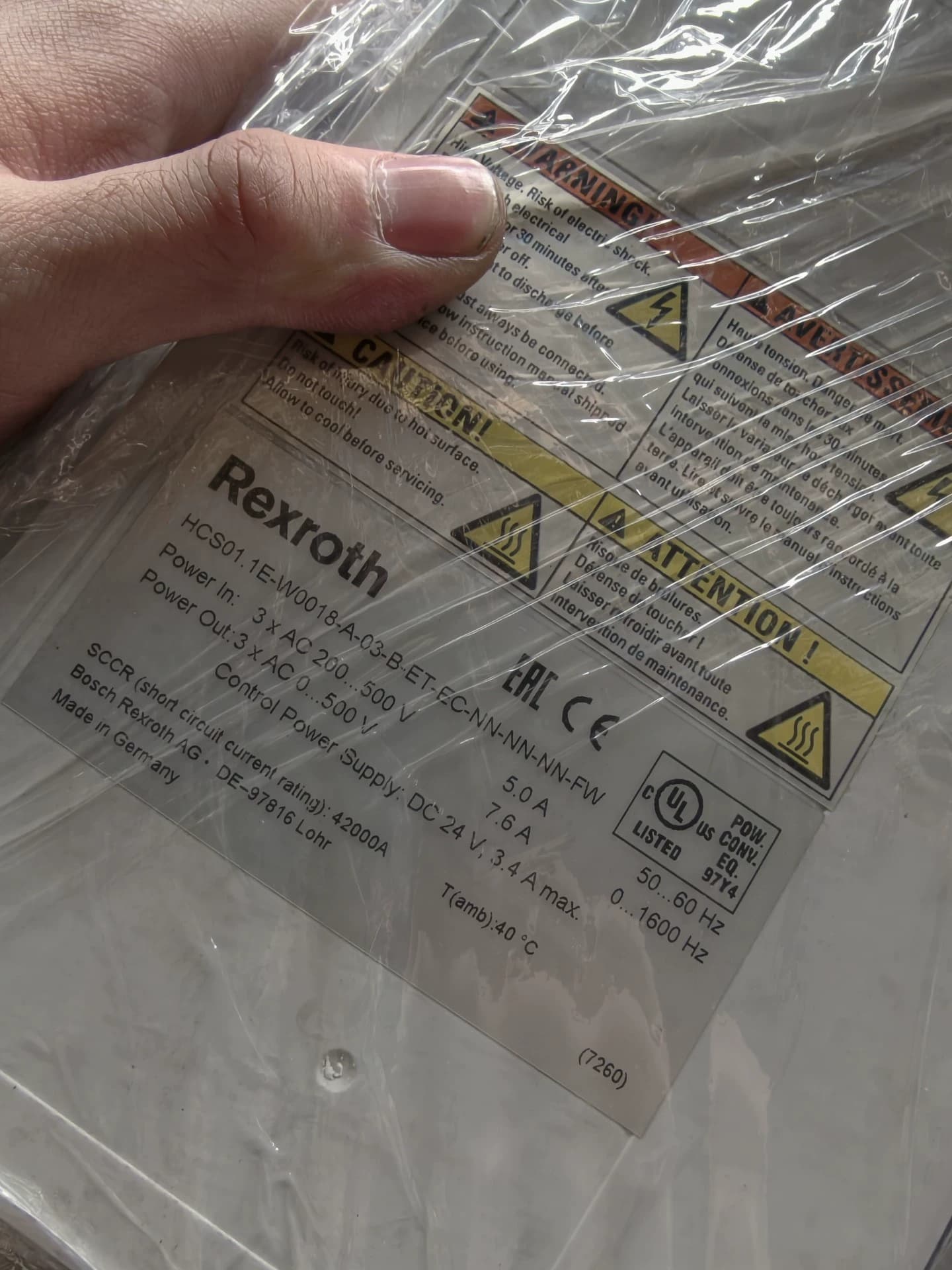 Visiškai naujas originalus Bosch Rexroth servovariklis HCS01.1E-W0018-A-03-B-ET-EC-NN-NN-NN-FW servo variklis Greitas pristatymas