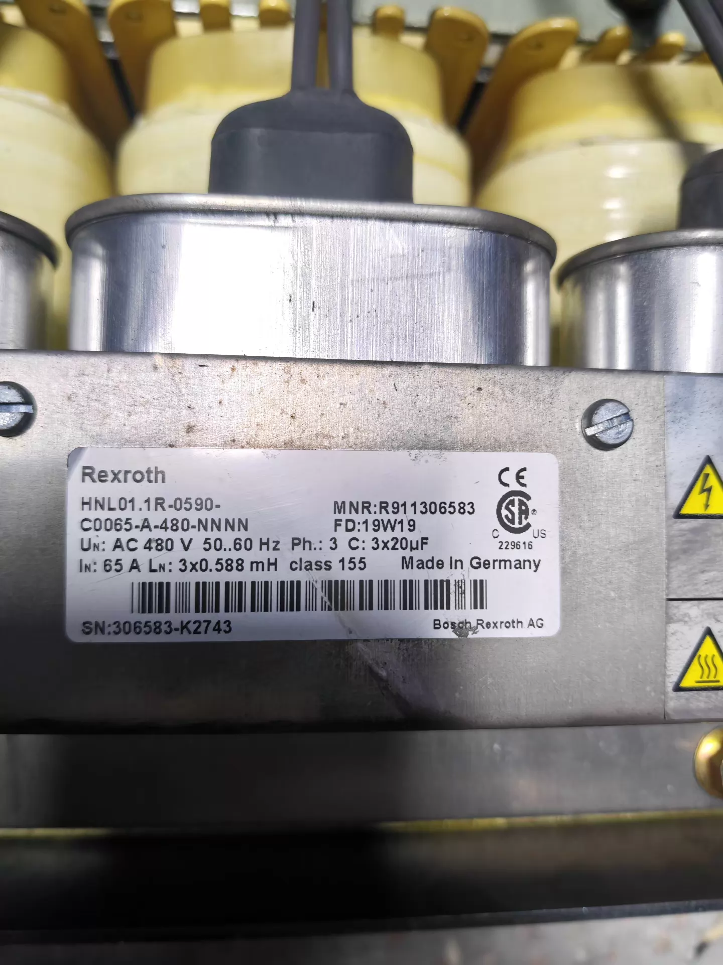 Visiškai naujas originalus Bosch Rexroth servo pavara HNL01.1R-0590-C0065-A-480-NNNN servo variklis Greitas pristatymas