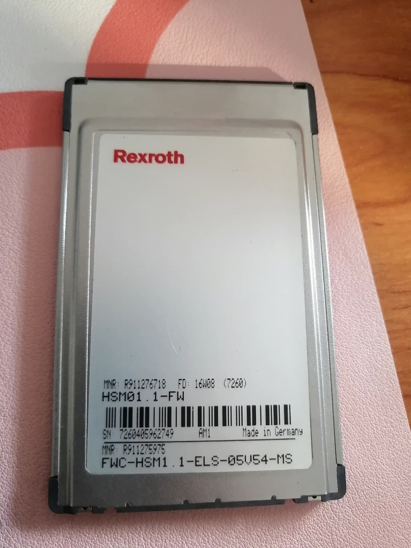 Visiškai nauja originali Bosch Rexroth Servo disko atminties kortelė FWC-HSM1.1-ELS-05V54-MS servo variklis Greitas pristatymas