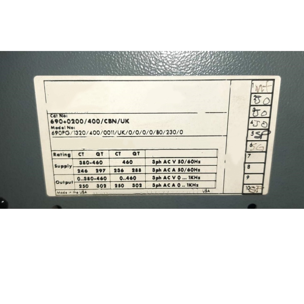 Visiškai naujas originalus Parker 690PG/1320/400/0011/UK/0/0/0/0/B0/230/0 Servo pavaros kintamo dažnio pavaros servovarikliai valdikliai Greitas pristatymas